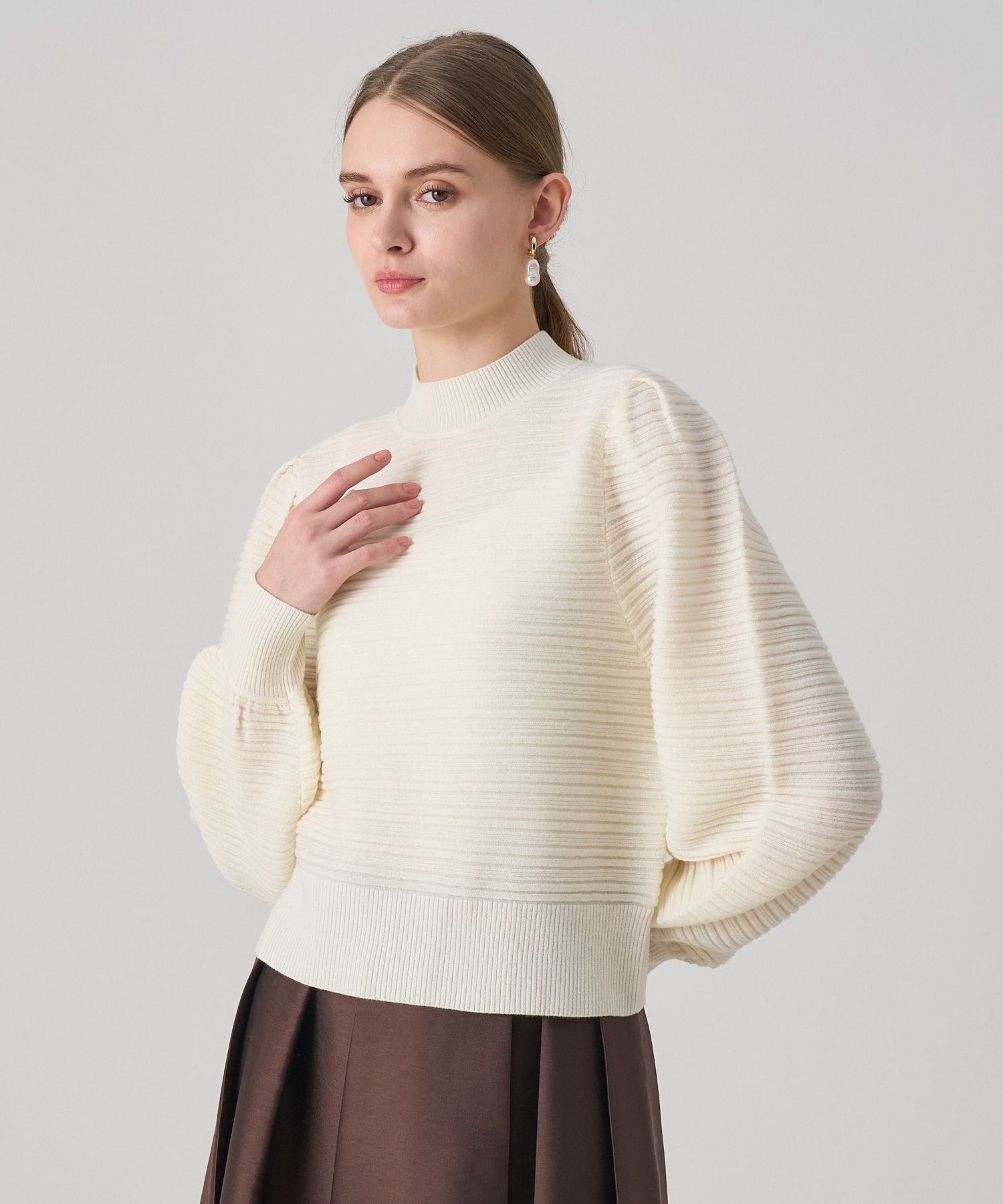 ANAYI｜リップルタックパフ プルオーバー | Rakuten Fashion(楽天