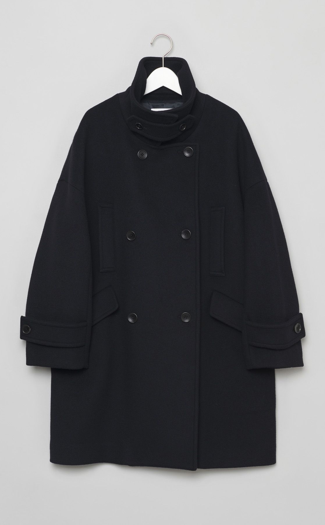 FRAY I.D｜ウールバルマカンハーフコート