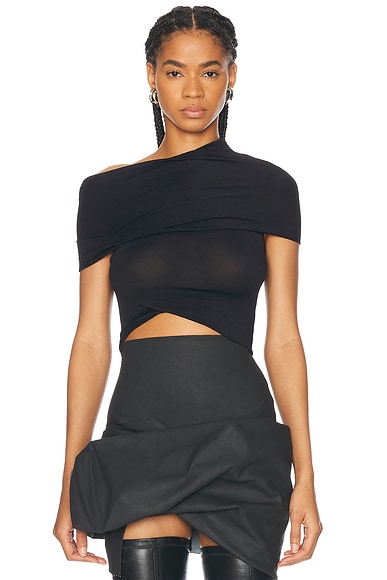 RICK OWENS LILIES Lola Top in Black | FWRD