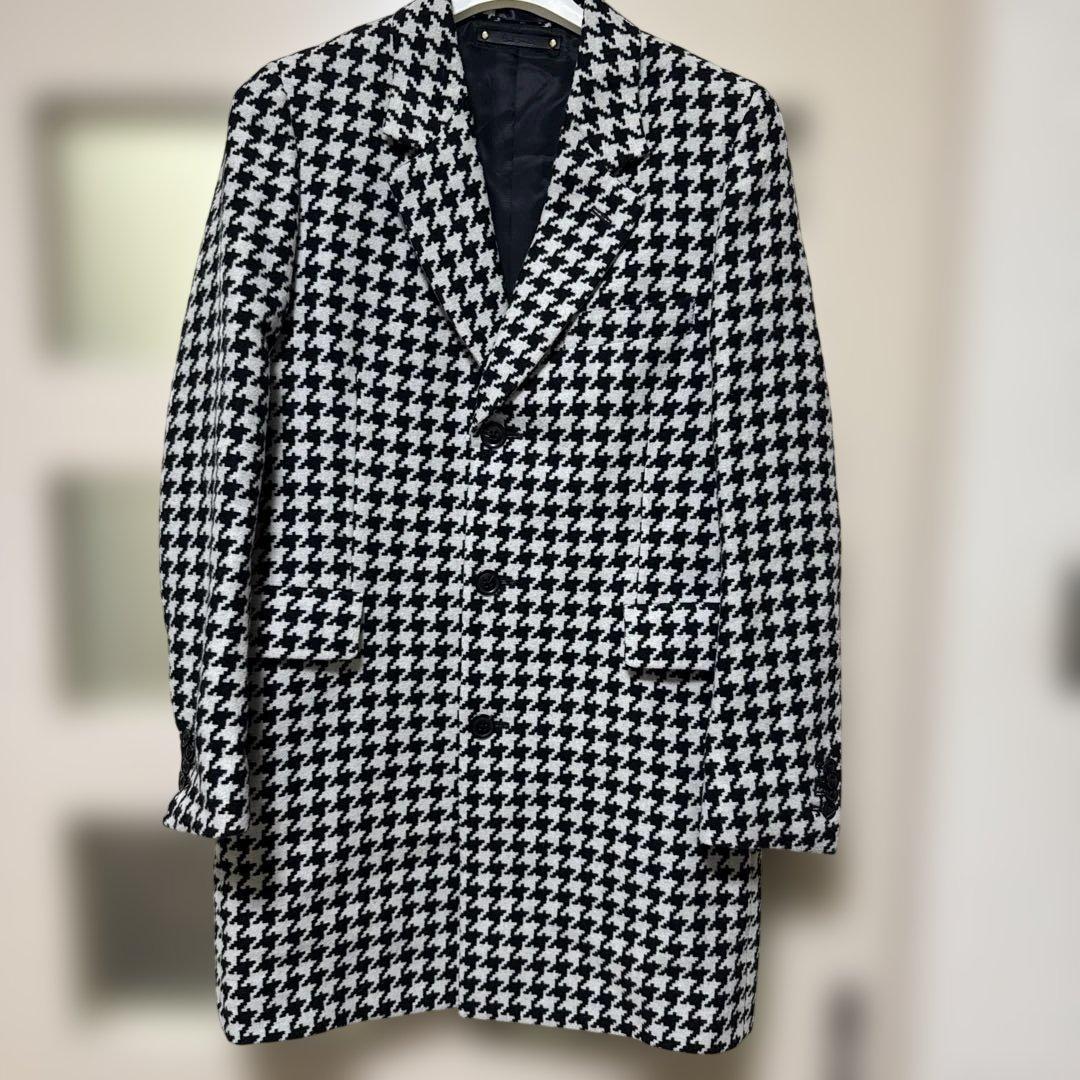 ポールスミス 千鳥柄　ロングコート 644 paul smith ポールスミス 千鳥柄ダブルブレストコート ハウンド