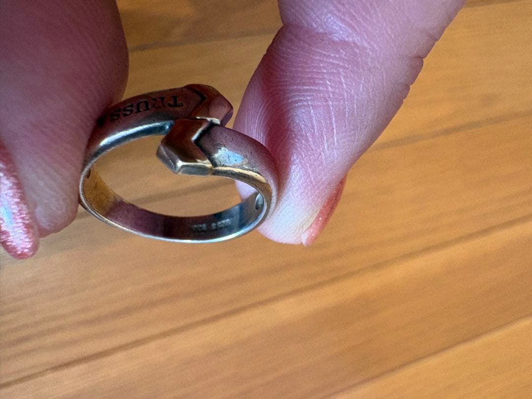 寛*商様 TRUSSARDI トラサルディ リング シルバー925S &K18 - メルカリ