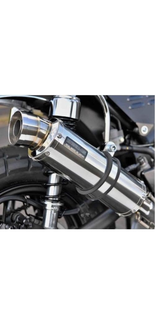 BEAMS モンキー125ステンレス マフラー 取り付け金具付き CKカスタム モンキー125 フルエキゾースト ステンレス マフラー ステー