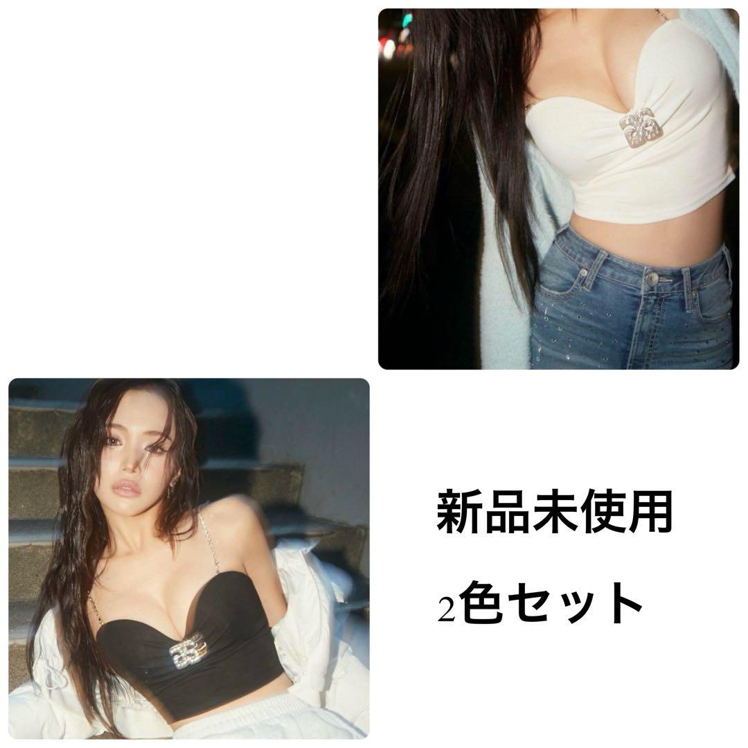 GYDA 【せいせいコラボ】GS lストーンストラップビスチェ GYDA（ジェイダ）の「【せいせいコラボ】GS metalストーンストラップ